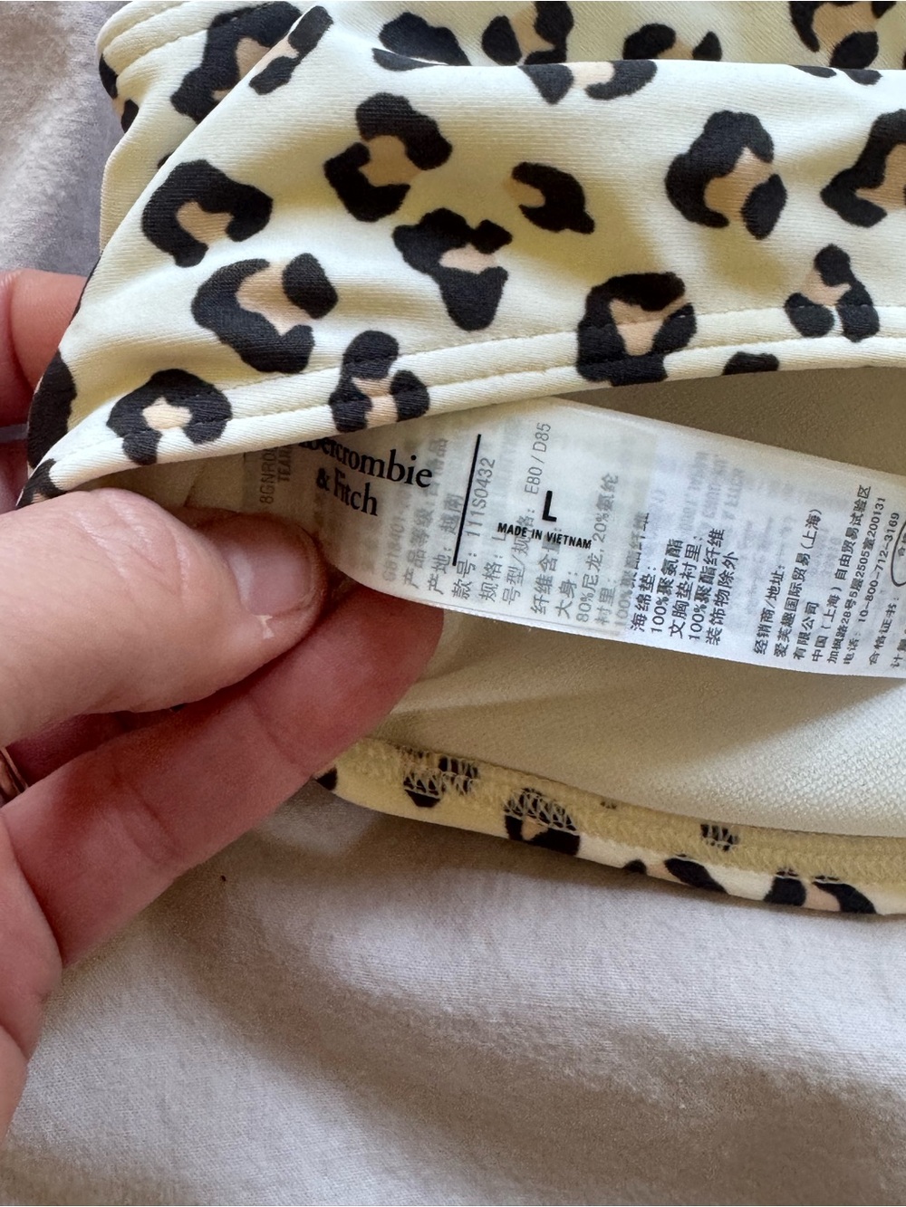 Abercrombie and Fitch Leopard Print High Rise Bikini - Picture 5 of 5